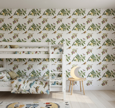Papier peint chambre enfant voleurs de fruits en nature - TenStickers