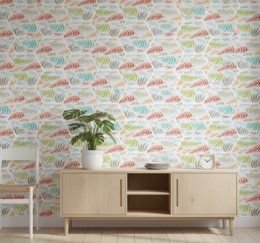 Papier peint cuisine carreaux de plantes cuisine - TenStickers