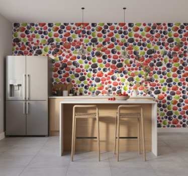 Papier peint cuisine collection baies - TenStickers