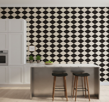 Papier peint cuisine diamants edward - TenStickers
