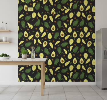 Papier peint cuisine motif avocat - TenStickers