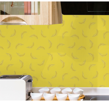 Papier peint cuisine motif banane - TenStickers