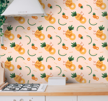 Papier peint cuisine motif de délice fruité - TenStickers
