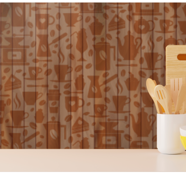 Papier peint cuisine motifs de cafétéria - TenStickers