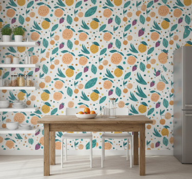 Papier peint cuisine saveurs fruitées - TenStickers