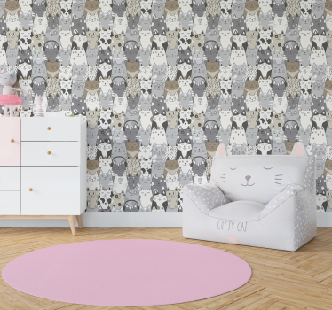 Papier peint chambre enfant chats - TenStickers