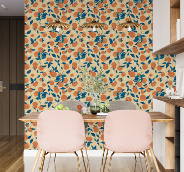 Papier peint cuisine fleur d'oranger - TenStickers