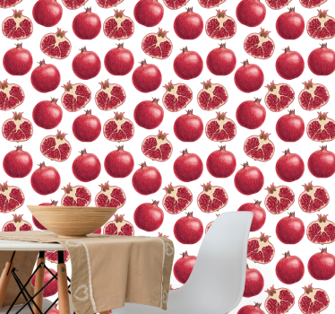 Papier peint cuisine générosité de la grenade - TenStickers