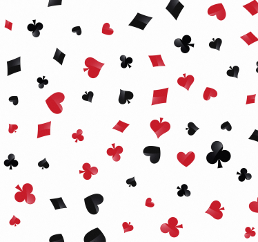 Papier peint chambre ado symboles de cartes à jouer - TenStickers