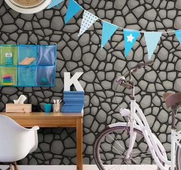 Motif papier peint Pierres Grises - TenStickers