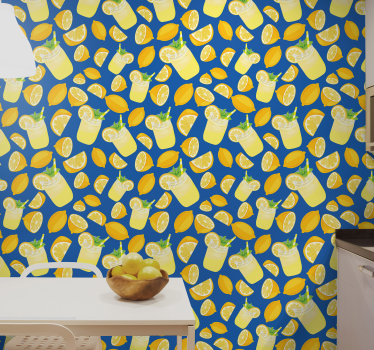 Papier peint cuisine fraîcheur du citron - TenStickers