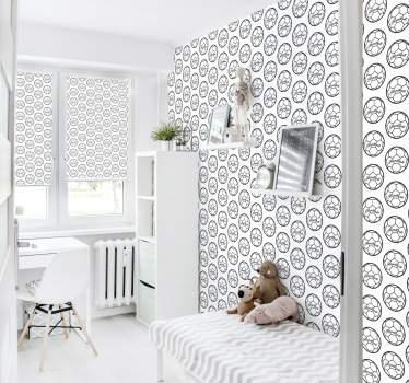 Papier peint chambre ado modèle de handball - TenStickers