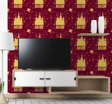 Papier peint ville conception de monuments de moscou - TenStickers