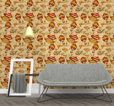 Papier peint chambre enfant délices métropolitains - TenStickers