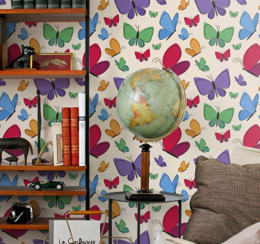 Tapisserie papillon Papillons volant pour les enfants - TenStickers